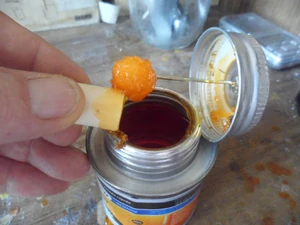 Apply the CPVC cement as shown ..