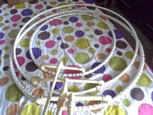 3 different KIB hoops. The smaller 25" diameter hoop has almost ZERO flexing. The 35" diameter hoop made with 1/2" PEX tubing has minimal flexing and the 35" diameter hoop made with 3/4" PEX tubing has nearly ZERO flexing