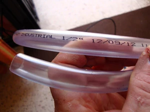 
A 1/2" clear plastic tube can also be used as an attachment to the mouthpiece if you choose to reverse the direction you want to blow