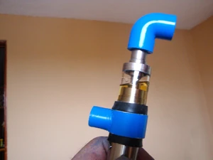 
This is how it should look before adding the blow tube and the exit tubes...