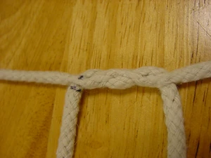 A completed splice - nice and smooth