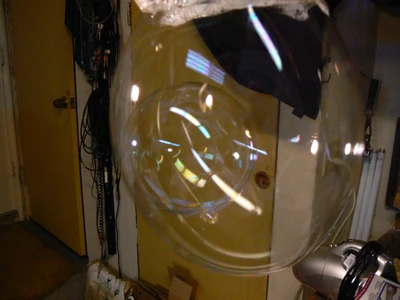 Bubble-in-a-bubble using a 1:1:1:1 concentrate made with Dawn Ultra and diluted with 3 parts tap water.