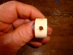 Drill a "starter hole" in the middle