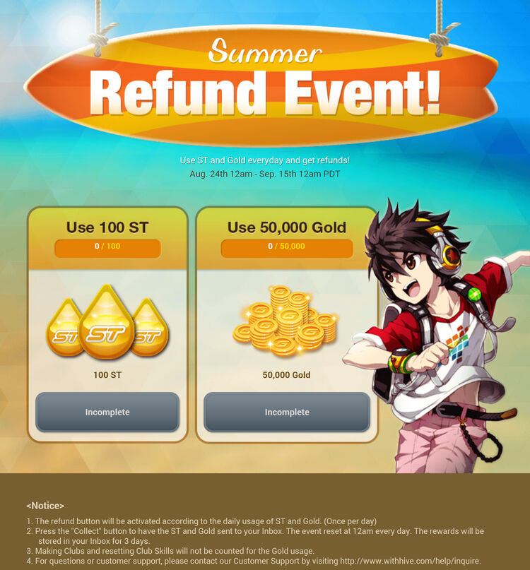 Summer Refund Event