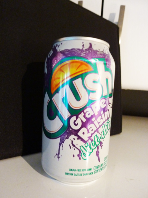 grape crush soda can