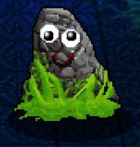 Smiling pet rock