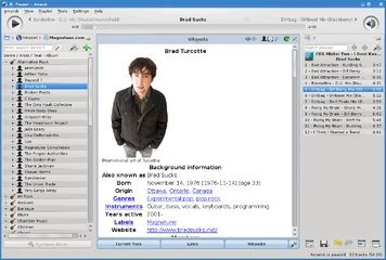 Listening to a playlist from [Magnatune.com] 2.3.0 on KDE