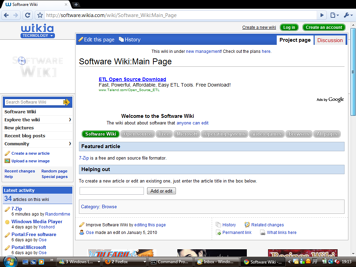 Displaying Wikipedia on Windows Vista