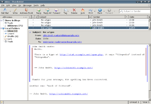 Mozilla Thunderbird 2009 Xfce4