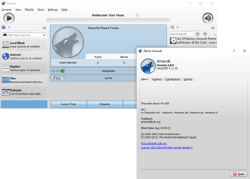Screenshot of Amarok.