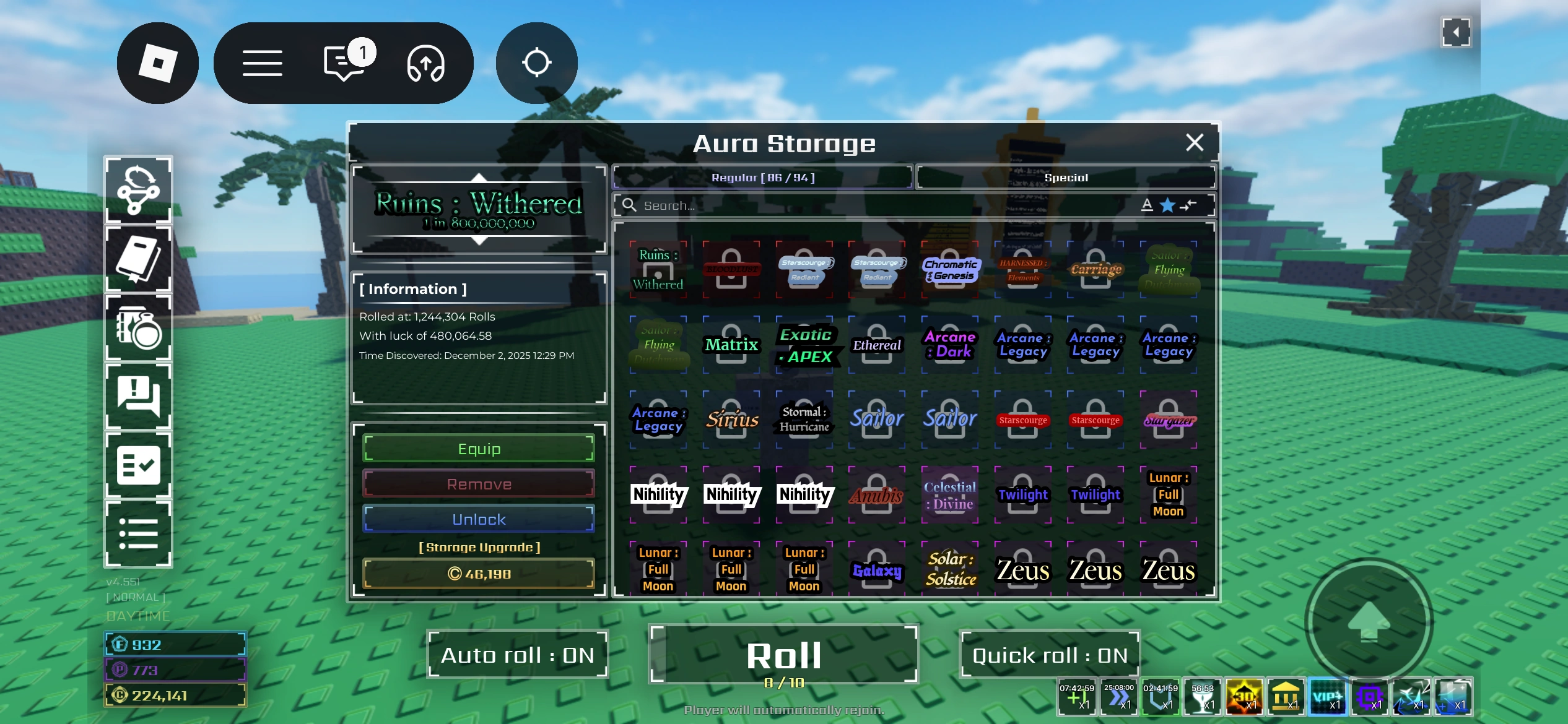 User blog:Gobbledygook124/Cooked or Cooking? 1.33M rolls | Sol's RNG ...