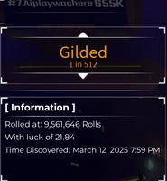 Gilded | Sol's RNG Wiki | Fandom
