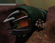 The maw of a recently-deceased leech.