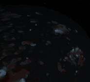 Adta's outpost, visible from space.