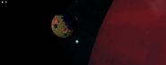 Terraformed Mars view from Nibiru after crashing Earth