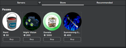 Gamepasses as of 27-09-2022