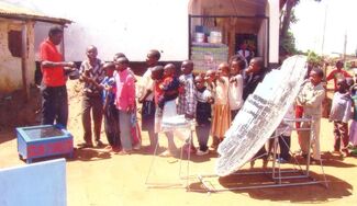 Food tasting in Kenya