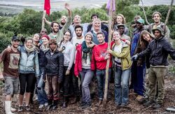 Greenpop tree planting group, May 2014, photo - Jacques Smit, 5-28-14