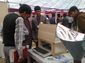 Students at the REPRO Stall, 2015, Khan, 9-30-15