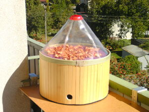 Mini-séchoir RondaSec utilisé à Czestochowa en  (séchage de girolles)