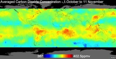 Average co2 concentrations Oct-Nov