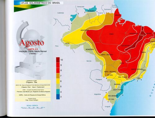 Brazil August insolation