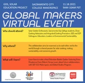 Global Makers Virtual Event logo, 11-12-21