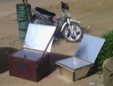 Togo Tile' solar cookers for sale, 9-29-16