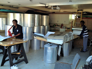 Haines Solar Cooker in production, 11-17-14