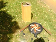 3) Barbecue démonté