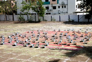 218 chhotu Tejas solar ovens built in a workshop by women from Self Help Group at Nanded India