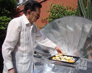 Martin Almada cooking bananas, 3-6-14