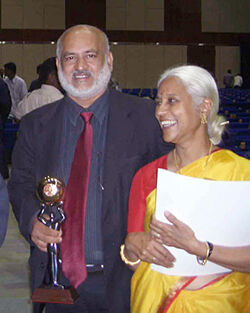 Deepak and his late wife 