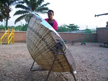 Vimini Solar Cooker woven parabolic shell