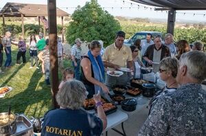 Rotary Club dinner, Solar Cooking Plus, 9-18-14