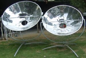 Olympus Flower solar cookers