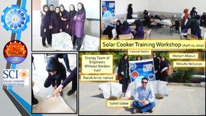 Engineers Without Borders-Iran solar cooking workshop