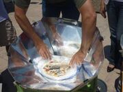 Diamond solar cooker