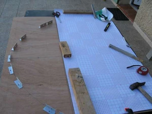 Détails de la fixation du panneau réfléchissant