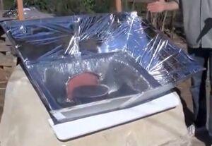 Cob Solar Box Cooker, 2-18-14