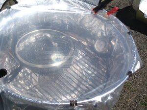 Kettle cooker top view