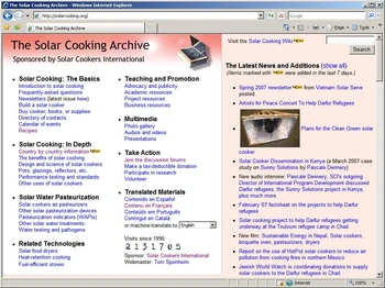 The precursor to the Solar Cooking Wiki