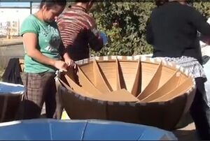 Recycled Cardboard Solar Cooker manufacturing