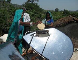 Climate Healers roti baking in India