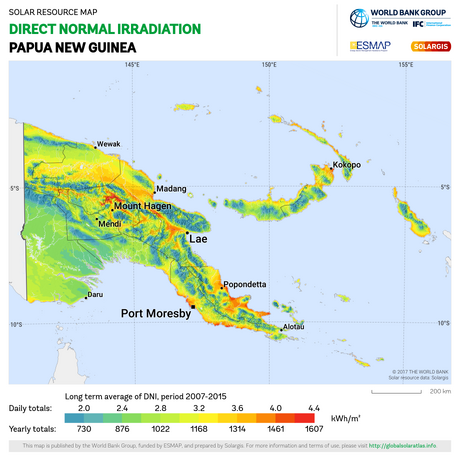 Papua-New-Guinea irradiation map, 8-10-22