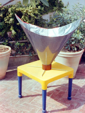 Khan's Backpack Solar Cooker, 10-7-15