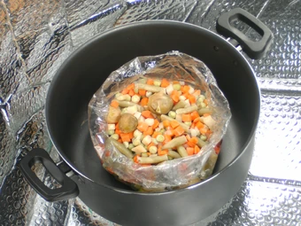  Sachet ouvert après la cuisson