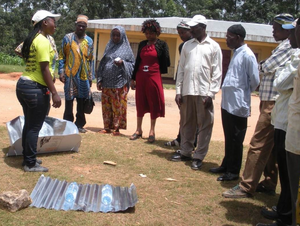 Leéiyen teaches the use of solar box cookers and the --SODIS-- approach to water pastuerization, 11-15-14