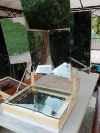 The oven shown with only one wall layer