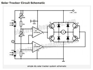 Solar Tracker circuit schematic